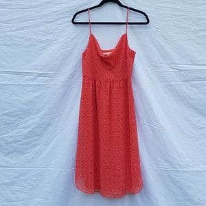 Rachel Roy Coral and Lavender Dress Size L